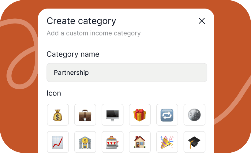 Create custom spend categories